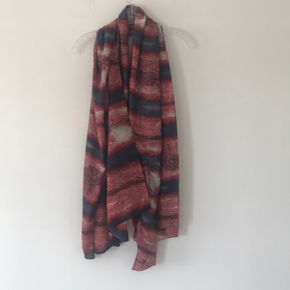 Red, white, and blue scarf